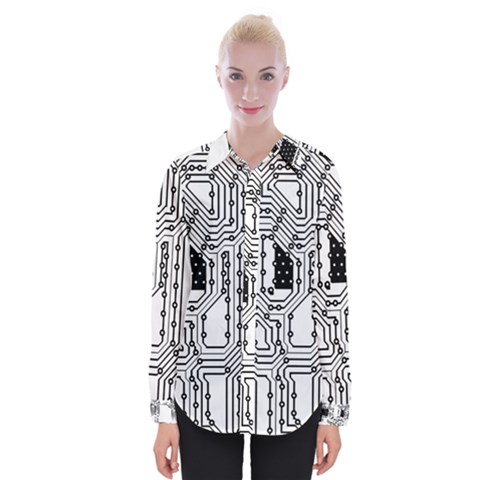 Seamless Pattern Texture Background Womens Long Sleeve Shirt by Sapixe