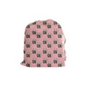Panda With Bamboo Pink Drawstring Pouch (Medium) View1