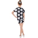 Black And White Kids  Mesh Tee and Shorts Set View2