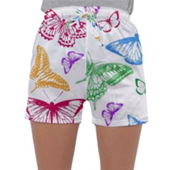 Butterfly Butterflies Vintage Sleepwear Shorts by Simbadda