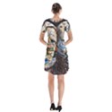 Robot Cyborg Cyberpunk Automation Short Sleeve V-neck Flare Dress View2