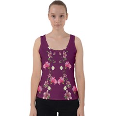 New Motif Design Textile New Design Velvet Tank Top by Simbadda