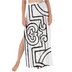 Grolier Antique Scroll Fruit Maxi Chiffon Tie-up Sarong by Simbadda
