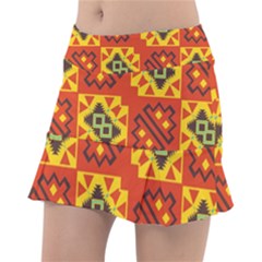 Squares And Other Shapes Pattern                                                  Tennis Skirt by LalyLauraFLM