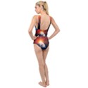 Earth Globe Planet Space Universe Cross Front Low Back Swimsuit View2