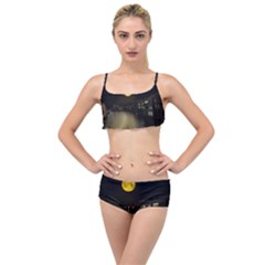 Travel Architecture Tourism Venice Layered Top Bikini Set by Celenk