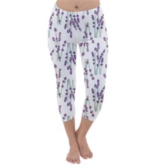 Flower Pattern Pattern Design Capri Winter Leggings  by Celenk