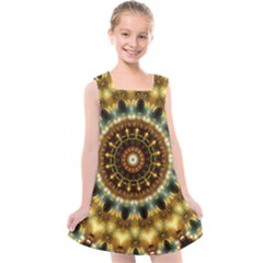 Pattern Abstract Background Art Kids  Cross Back Dress by Celenk