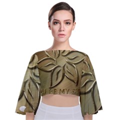You Are My Star Tie Back Butterfly Sleeve Chiffon Top by NSGLOBALDESIGNS2