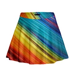 Rainbow Mini Flare Skirt by NSGLOBALDESIGNS2