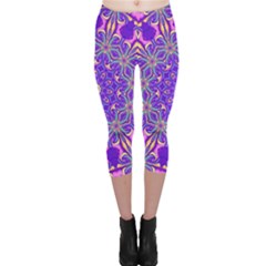 Abstract Art Abstract Background Capri Leggings  by Simbadda