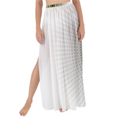 Fractal Mandala White Background Maxi Chiffon Tie-up Sarong by Simbadda