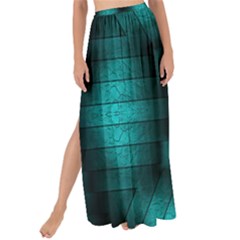 Abstract Pattern Black Green Maxi Chiffon Tie-up Sarong by Simbadda