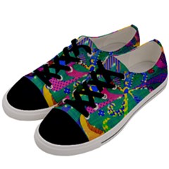 Mandala Abstract Background Image Men s Low Top Canvas Sneakers by Simbadda