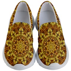 Abstract Antique Art Background Kid s Lightweight Slip Ons by Simbadda
