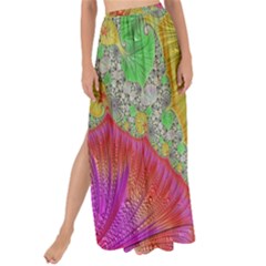 Fractal Artwork Fractal Artwork Maxi Chiffon Tie-up Sarong by Simbadda