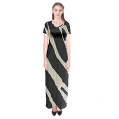 Zebra 2 Print Short Sleeve Maxi Dress by NSGLOBALDESIGNS2