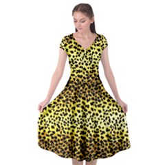 Leopard Version 2 Cap Sleeve Wrap Front Dress by dressshop