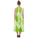Autumn Pattern Midi Tie-Back Chiffon Dress View2