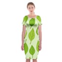 Autumn Pattern Classic Short Sleeve Midi Dress View1