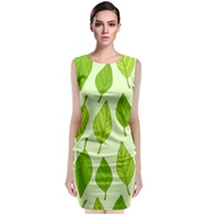 Autumn Pattern Sleeveless Velvet Midi Dress by Hansue