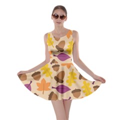 Acorn Pattern Skater Dress by Hansue