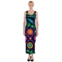 Colorful Pattern Fitted Maxi Dress View1