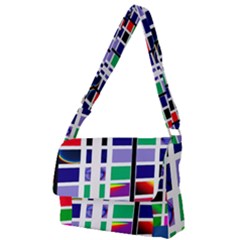 Color Graffiti Pattern Geometric Full Print Messenger Bag by Nexatart