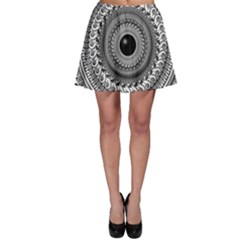 Graphic Design Round Geometric Skater Skirt by Nexatart
