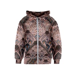 Pattern Decoration Art Architecture Kids  Zipper Hoodie by Nexatart