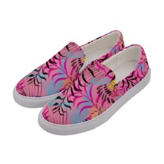 Illustration Reason Leaves Design Women s Canvas Slip Ons by Nexatart