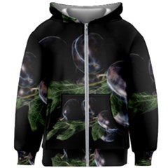 Plums Photo Art Fractalius Fruit Kids Zipper Hoodie Without Drawstring by Sapixe