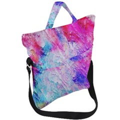 Background Art Abstract Watercolor Fold Over Handle Tote Bag by Sapixe