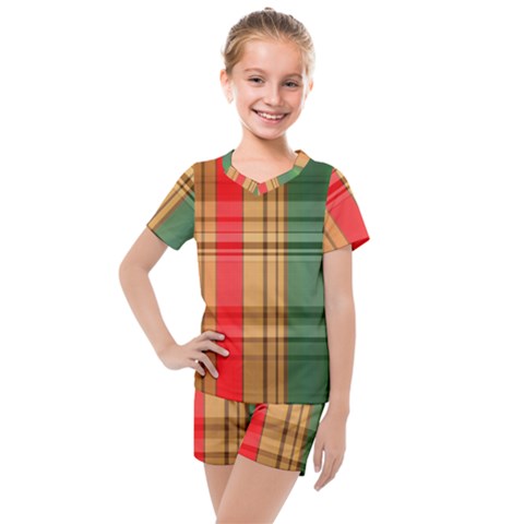 Seamless Pattern Design Tiling Kids  Mesh Tee And Shorts Set by Sapixe