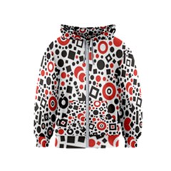 Square Objects Future Modern Kids  Zipper Hoodie by Sapixe