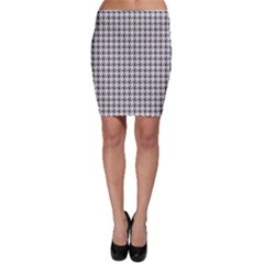 Luv Machine Robot Houndstooth Pattern (grey) Bodycon Skirt by emilyzragz