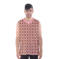 Qt Pie Polka Dot Pattern Men s Basketball Tank Top by emilyzragz