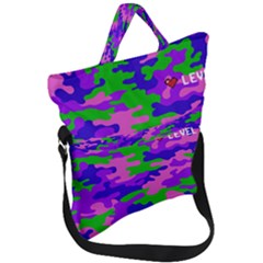 The Colors Of Gamers Fold Over Handle Tote Bag by JessisArt