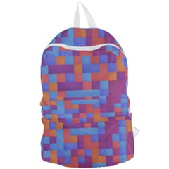 Squares Background Geometric Modern Foldable Lightweight Backpack by Sapixe