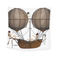 Steampunk Flyer Square Tapestry (small) by burpdesignsA