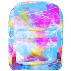 Background Drips Fluid Colorful Full Print Backpack by Sapixe