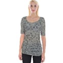 Art Letters Alphabet Abstract Text Wide Neckline Tee View1