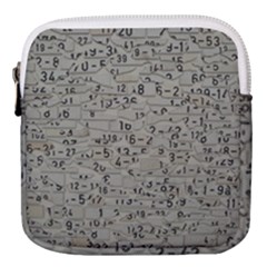 Art Letters Alphabet Abstract Text Mini Square Pouch by Sapixe
