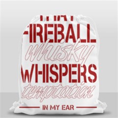 Fireball Whiskey Shirt Solid Letters 2016 Drawstring Bag (small) by crcustomgifts
