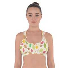 Thanksgiving Pattern Cross Back Sports Bra by Valentinaart
