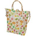 Thanksgiving pattern Buckle Top Tote Bag View2