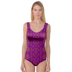 Seasonal Delight With Fantasy Flowers Princess Tank Leotard  by pepitasart