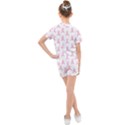 Pink Ribbon - breast cancer awareness month Kids  Mesh Tee and Shorts Set View2