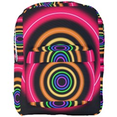 Neon Light Abstract Pattern Lines Full Print Backpack by Sapixe