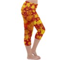 Christmas Star Advent Background Lightweight Velour Capri Yoga Leggings View3